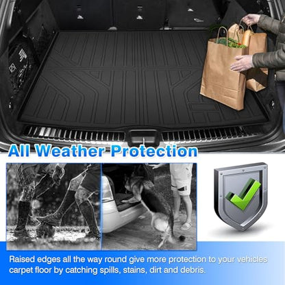 GLE350 Floor Mats - Fit for Mercedes Benz GLE 2020-2025 2026 (No for Coupe/AMG), All Weather Floor Mats & Cargo Liner for GLE350/GLE450 Accessories, Heavy Duty Waterproof - size: 4)Mercedes GLE/GLE 350/GLE 450【20-25】