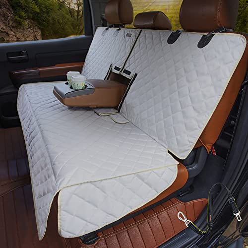 iBuddy Truck Seat Cover for Dogs Waterproof Truck Back Seat Protector for Kids Without Smell Heavy Duty and Nonslip Pet Bench Seat Cover for Trucks Ford F150/F250/Chevrolet Silverado/GMC/Ram 1500/2500 - color: GREY, size: Truck