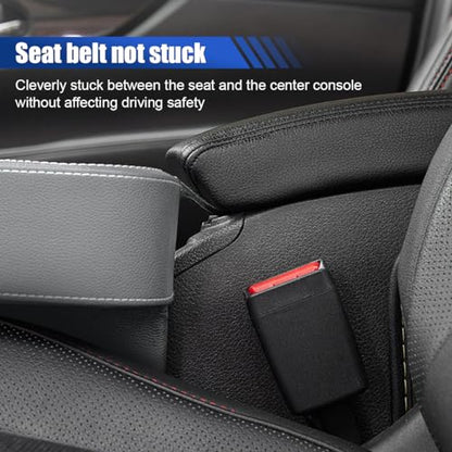 Car Cup Holder, Auto Front Seat Organizer, Multifunctional Cup Drink Holders with PU Leather Cover, Gap Filler Storage Box Coin Bucket Console Side Pocket Cell Mobile Phone Holder (Gray) - color: Gray