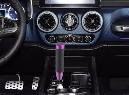 Abfer Tall Shift Knob Car Long Shifter Knob Weighted Gear Stick Shifting Lever Replace Extension Fit Most Manual Automatic Transmission Vehicle, Purple-1 - color: Purple-1