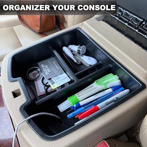 EDBETOS 07-14 Full Size Trucks Center Front Floor Console Compatible with Chevrolet Avalanche Tahoe Silverado Suburban 1500 2500 Sierra Pickup Truck Yukon & XL/Denali 19166288
