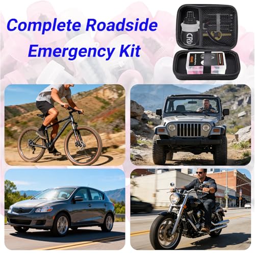 29PCS Tire Repair Rubber Nail Kit, Premium Spiral Screw-in Tire Plugs with 2 Sizes, Tire Repair Kit Emergency Roadside Flat Tire Fix Tool for Car Truck Motorcycle Tractor ATV SUV - size: 29 PCS + Screwdriver