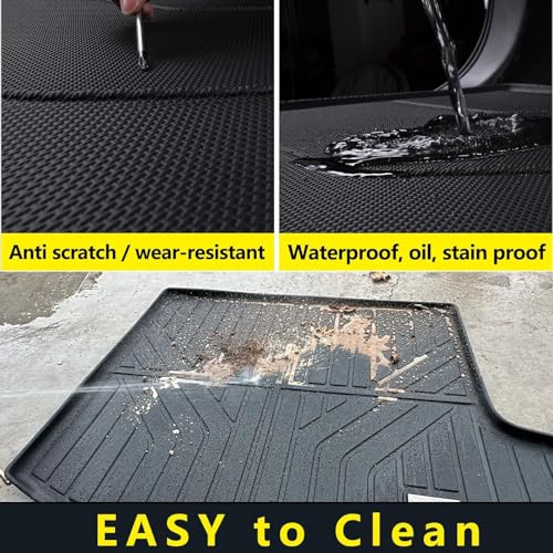 Cargo Mat for Honda Civic 2006 2007 2008 2009 2010 2011, All Weather TPE Custom Fit Easy Clean Car Trunk Mat for Honda Civic 2006-2011 Cargo Liner, Civic Cargo Accessories-Blac - size: For 2006-2011 civic cargo mat