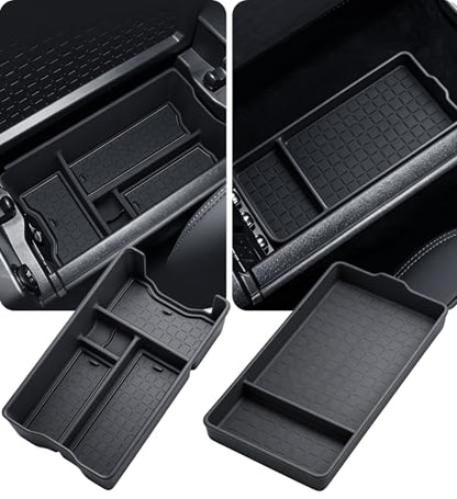 Center Console Organizer Storage Box & Armrest Bottom Mat for Toyota RAV4 2026, Interior Accessories Armrest Insert Tray Storage Box for 2026 RAV 4, Black - style: 12) Fits for Toyota RAV4, B