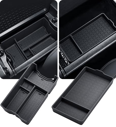 Center Console Organizer Storage Box & Armrest Bottom Mat for Toyota RAV4 2026, Interior Accessories Armrest Insert Tray Storage Box for 2026 RAV 4, Black - style: 12) Fits for Toyota RAV4, B