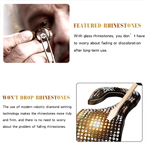 4 Pcs Bling Car Seat Hooks for Purses and Bags, Leopard Print Headrest Hooks with Bling Car Accessories