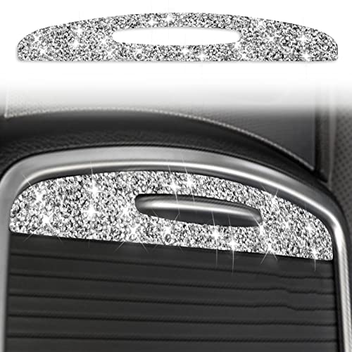 Toworldit Interior Accessories Bling Crystal Rhinestone Dashboard Decoration Cover Trim Sticker Compatible with Dodge Challenger 2015-2023 (Cup Holder Cover Trim Sticker) - color: Cup Holder Cover Trim Sticker
