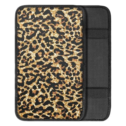 Dreaweet Cheetah Print Car Accessories Car Center Console Cover Universal Car Armrest Cover Pad Soft Comfortable Center Console Cover Replacement - color: Cheetah Print