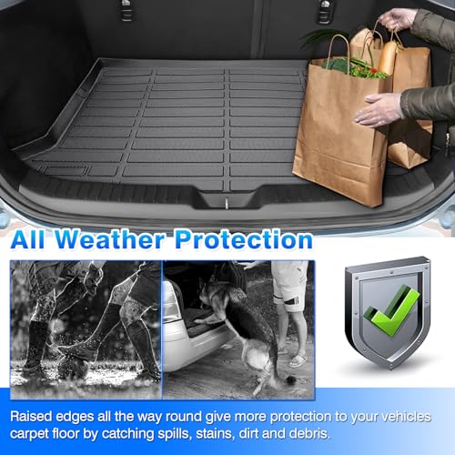 Cartist Floor Mats for Mazda CX30 2020-2025 2026, All Weather Car Floor Mat for cx30 Accessories, Trunk Mat Cargo Liners Waterproof - size: 4)Mazda CX-30【20-26】