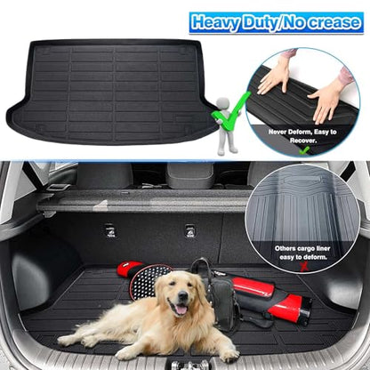 Cartist Cargo Liner Custom Fit for Kia Soul 2020 2021 2022 2023 2024 2025 (Not for Soul EV) All Weather Cargo Mat Odorless Anti-Slip TPE Trunk Floor Mat (Only Fits Upper Floor of The Trunk) - size: 5)Kia Soul (Not for Soul EV)【2020-2025】