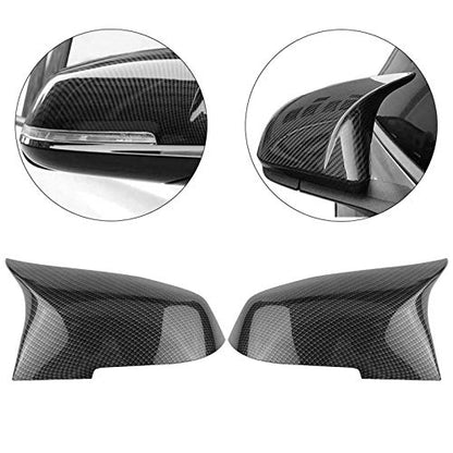 sportuli Carbon Fiber Rearview Mirror Cover Cap Compatible with BMW 228i 435i 116i 118i 120i 125i 130i 218i 220i 320i 328i 330i 335i 420i 428i 435i F21 F30 F31 F32 F33 F36 - color: Carbon Fiber