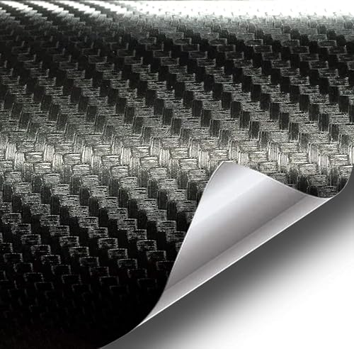 VViViD Black Carbon Fiber Air-Release Adhesive Vinyl Tape Roll (1/2 Inch x 20ft) - size: 1/2" x 20ft