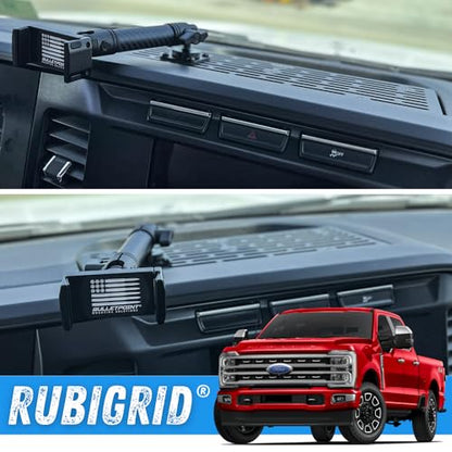 Bulletpoint RubiGrid Metal Dash Mount Phone Holder Multi-Device Mount Compatible with 2023+ Ford Super Duty (Spring-Loaded) - style: Spring-Loaded