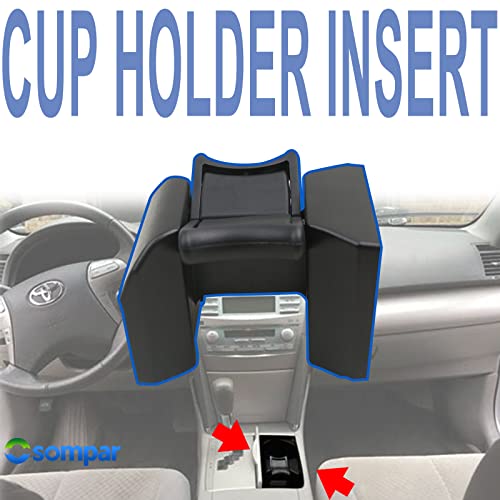 Osompar Cup Holder Insert Divider Compatible with 2007 2008 2009 2010 2011 Toyota Camry Replaces GN621-06740 - size: 07-11 Camry