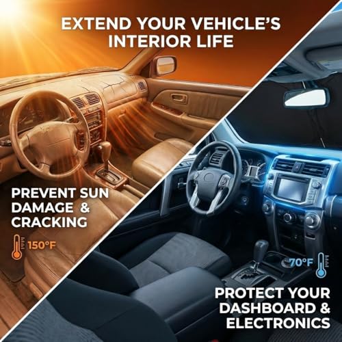 for BMW 4 Series Sun Shade Windshield Cover - Custom Fit 4 Series Accessories 2021-2025 2026 Sunshade Foldable UV Protection & Heat Shield Sun Visor Accessories - size: For BMW 4 Series 2021-2026