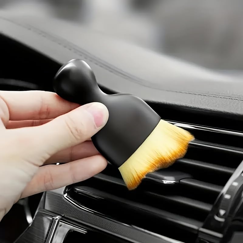 1pc Car Detailing Brush - Ultra-Soft Bristles for Gentle Cleaning - All-Purpose Auto Interior Dusting Tool - Deep-Cleans Hard-to-Reach Areas - Premium Car Care Must-Have