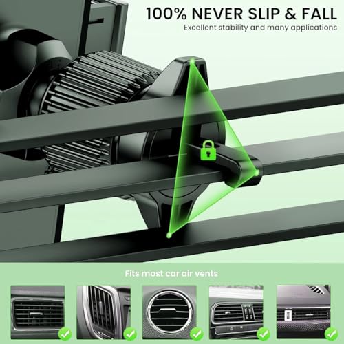 Universal Car Phone Mount Holder - [Military-Grade Suction Cup & Secure Clip] 3-in-1 Windshield, Dashboard, Air Vent Car Phone Mount Compatible with All iPhone & Smartphones - style: Modle-D