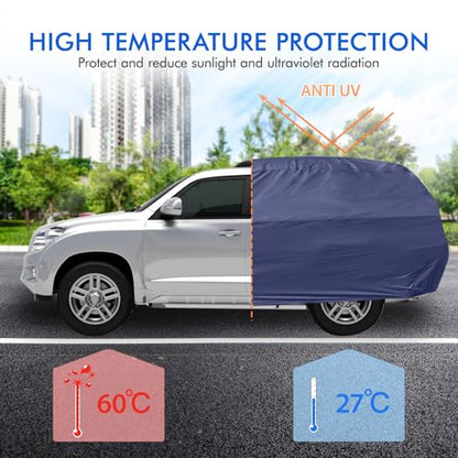 Car Cover Waterproof All Weather, 6 Layers Outdoor Full Exterior Cover Rain Sun UV Snowproof Protection with Zipper Cotton, Mirror Pocket for Toyota RAV4 - style: Toyota RAV4