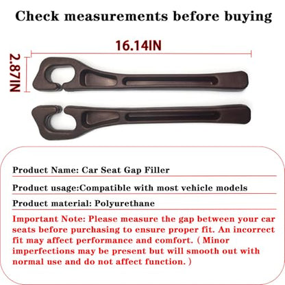 Car Seat Gap Filler Organizer of 2 - No Drop Seat Guard, Universal Car Seat Gap Filler, Durable Non-Slip Material, Easy 10-Second Install for Cars, Trucks & SUV(Red) - color: Red