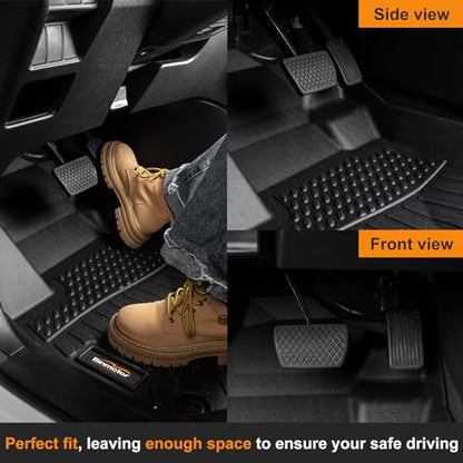 Binmotor-All Weather Floor Mats Cargo Liner Set for 2010-2015 RX / RX350 / RX450h,2 Rows Floor Mats with Cargo Mat Set,TPE Rubber Liners for RX Accessories-Black - style: 4) Car Mats for Lexus RX (2010-2015)