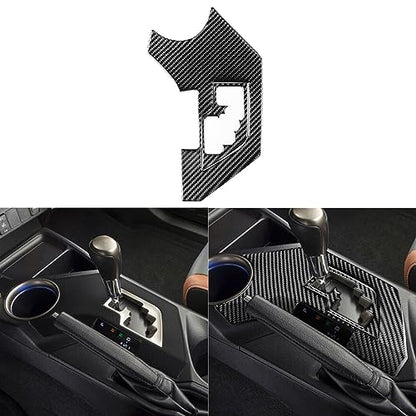 NVCNX Real Premium Carbon Fiber Car Center Console Automatic Transmission Gear Shift Panel Cover Decal Compatible with Toyota RAV4 2013 2014 2015 XLE LE Limited Interior Trim Kit Accessories Black - B - color: 2013-2015 Gear Shift Panel Trim - Kit B