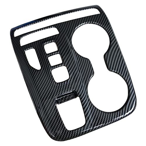 ruihe Carbon Fiber Pattern Car Gear Shift Knob Console Panel Trims Cup Holder Frame Cover Compatible with Fit for Hyundai Tucson 2022 2023 2024 2025