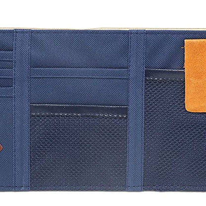 uxcell Multi-Purpose Car Sun Visor Organizer Pouch Bag Pocket Card Storage Holder Blue