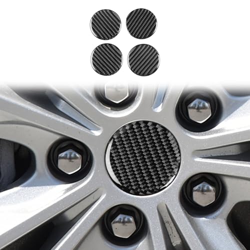 Black Carbon Fiber Compatible with Chevrolet/Chevy Malibu 2016 2017 2018 2019 2020 2021 2022 2023 2024 2025 Accessories Car Hub Center Cap Cover Exterior Trim Sticker Decal 4pcs - color: Hub Cap