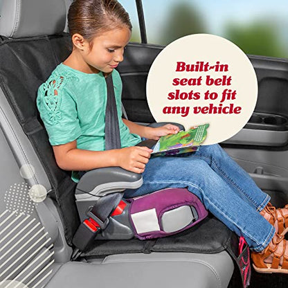Lusso Gear Car Seat Protector - Waterproof Car Seat Cover - Non-Slip Padding & Mesh Pockets for Baby Travel Gear - Universal SUV & Vehicle Fit - Tan - color: 1-Pack Tan
