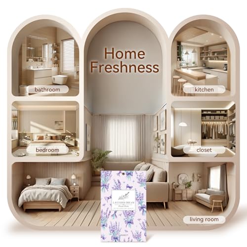 MYARO 20 Pack Lavender Scented Sachets - Drawer & Closet Air Freshener Bags, Natural Odor Eliminator for Car, Home, Bedroom, Office & Travel - color: Lavender Fresh