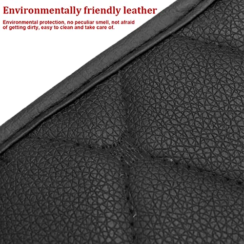 Auto Center Console Pad, PU Leather Car Center Console Box Cushion, Non Slip Soft Armrest Seat Box Cover, Waterproof Vehicle Armrest Protector, Car Accessories for SUV, Car (Rhombic Lattice Black) - color: Rhombic Lattice Black