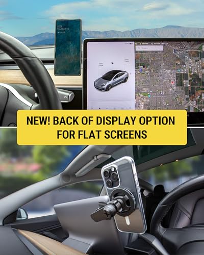 Scosche MagicMount MS 5-in-1 MagSafe Phone Mount for Car Vent, Dashboard and Back of Display for Floating Screens, Hands Free Magnetic Cell Phone Holder Compatible with iPhone 17 16 15 14 13 12