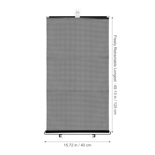PATKAW (1 Pcs) Window Blinds, Blackout Shades No Drill, Suction Cup Temporary Roller Blind, Light Blocking Window Cover for Bedroom, Office, Nursery, Home Privacy, Travel, Rv and Car - size: 125.00X40.00X1.00CM