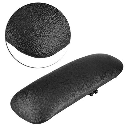 Qiilu Center Console,Artificial Leather & Plastic Black Center Console Armrest Lid Cover Pad for