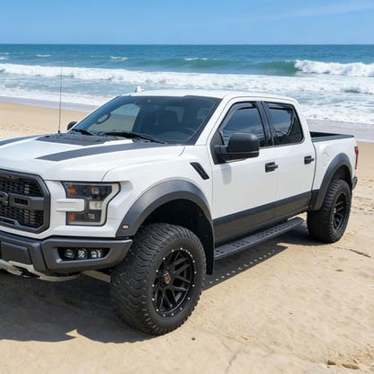 in-Channel Window Rain Guards Window Visors Vent Deflectors Compatible with 2015-2020 Ford F-150 SuperCab/Extended Cab, Wind Deflector F150 Truck Accessories - size: For 2015+ F150 Super Cab
