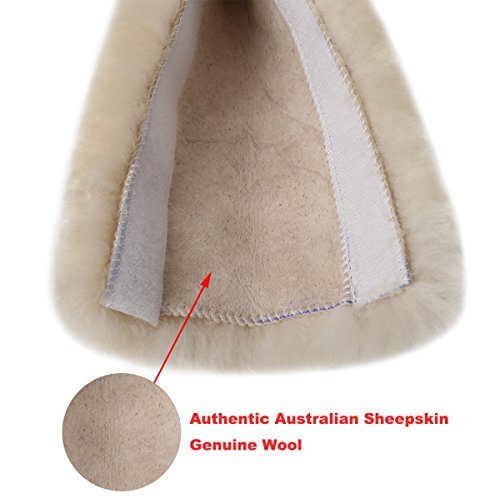 U&M 2 Pack Genuine Sheepskin Auto Seat Belt Cover for Adult Youth Kid Toddlers -Soft Warm Car, Truck, SUV, Camera Backpack Strap Shoulder Pad Wool Fluffy - color: Yellow