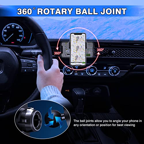 Karltys Car Phone Holder, Air Vent Dash Car Phone Mount Thick Case Friendly, Hands Free Phone Holder for Honda Civic 2022-2025 2026 11th Gen. Interior Accessories - size: 2022-2026 Civic Phone Holder