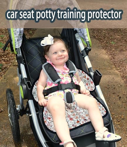 Gulissa 2 Pack Piddle Pad - Potty Training Car Seat Protector, Waterproof Car Seat Cover for Car Seats & Strollers, Non-Slip, Leak-Proof & Washable Fits All Seats for Ages 6 Months to 4 Years (Pink) - color: Pink