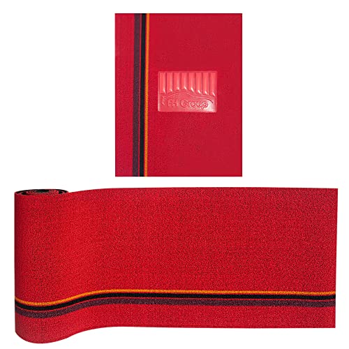 FH Group Car Floor Mats - DIY Ultra Waterproof Trimmable Non-Slip Vinyl Floor Mats, Red - color: RED
