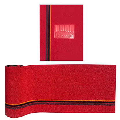 FH Group Car Floor Mats - DIY Ultra Waterproof Trimmable Non-Slip Vinyl Floor Mats, Red - color: RED