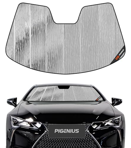 Pigenius Windshield Sun Shade for Lexus LC 2018-2026 Front Window Sunshade - AstraGuard - color: Silver, size: 2018-2026 LC