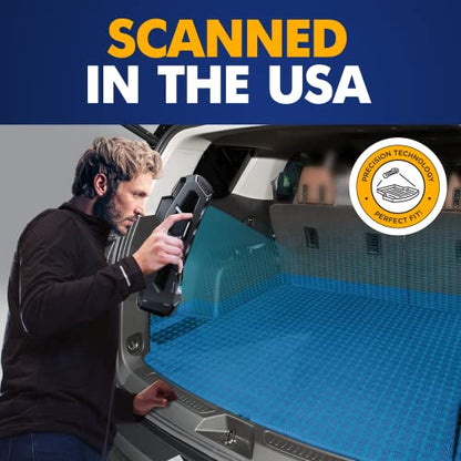 Premium Cargo Liner for GMC Acadia Denali SLE SLT AT4 2017-2023 - 100% Protection - Custom Fit Car Trunk Mat - All-Season Black Cargo Mat - 3D Shaped Laser Measured Trunk Liners for GMC Acadia