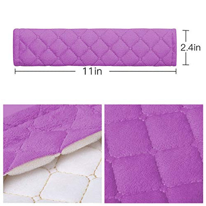 4 Pack Universal Car Seat Belt Pads, Adult Seat Belt Shoulder Strap Covers Harness Pad for Car/Bag,Soft Comfort Helps Protect You Neck Shoulder from The Seat Belt Rubbing (4pack-Purple) - color: purple