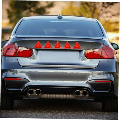 Alipis 10pcs Plastic Car Reflectors Triangle Warning Signs Vehicle Rear Marker Boards Truck Reflective Safety Triangles for Roadside Emergency