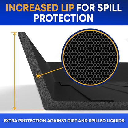 Premium Cargo Liner for Audi Q7 SQ7 2018-2025 - 100% Protection - Custom Fit Car Trunk Mat - Easy-to-Wash & All-Season Black Cargo Mat - 3D Shaped Laser Measured Trunk Liners for Audi Q7 2018-2025. - size: For Audi Q7