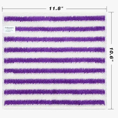 3 Pack Cellulose fiber Cleaning Cloth, Highly Absorbent Kitchen Cleaning Rags for Kitchen, Car, Window, Housekeeping, Household Dusting, No odor and No Scratch Reusable, 11.8"X10.6", Purple - color: Purple