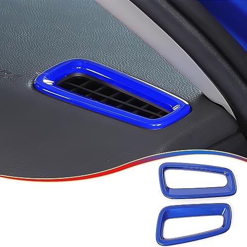 MUXEE 11th Gen Civic 2PCS Dashboard Upper Air Vent Cover Trim for Honda Civic 2022 2023 2024 2025 2026 - ABS Blue Sport Interior Accessories - color: blue