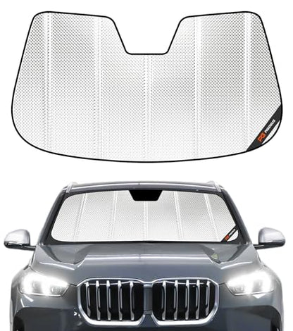 Pigenius Windshield Sun Shade for BMW X1 (U11) 2023-2026, Fits xDrive28i xDrive30 M35i, Reflective Aluminum Film Front Window Sunshade - size: 2023-2025 X1