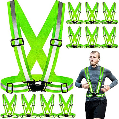 PeerBasics Safety Vests Bulk Pack - Reflective High Visibility, Men Women, Mesh (US, Alpha, One Size, Regular, Regular, Lime) - color: Lime, size: 10