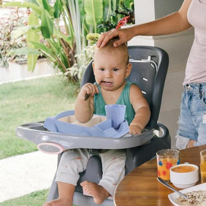Totority Car-Shaped Dinner Tray Bamboo Fiber Kids Plate with Divided Sections and Water Cup Toddler Feeding Dish Durable and Drop-Resistant 12.04X7.67X3.74In